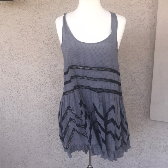 Free People Tops - Free People Intimately Gray and Black Tank Size SM